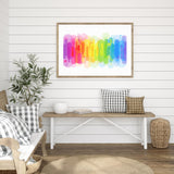 Abstract Rainbow mood picture