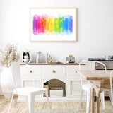 Abstract Rainbow mood picture