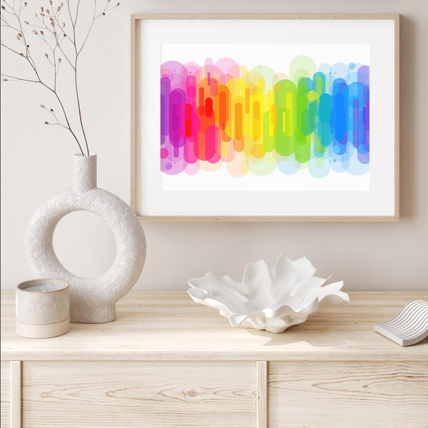 Abstract Rainbow mood picture
