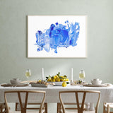 Blue Brush Strokes mood picture