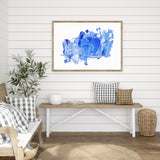 Blue Brush Strokes mood picture