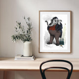 Humanized Elephant mood picture