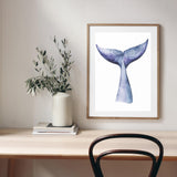 Watercolour Whale Tail mood picture