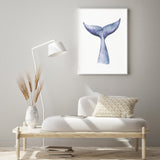 Watercolour Whale Tail mood picture