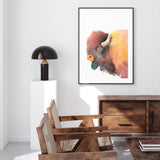 Watercolour Bison mood picture