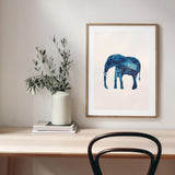 Elephant in Blue mood picture