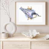 Watercolour Nuthatch mood picture