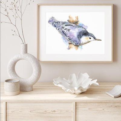 Watercolour Nuthatch mood picture