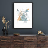 Geometric Wolf mood picture
