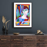 Abstract Portrait of Woman mood picture