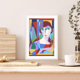 Abstract Portrait of Woman mood picture