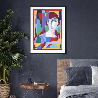 Abstract Portrait of Woman mood picture