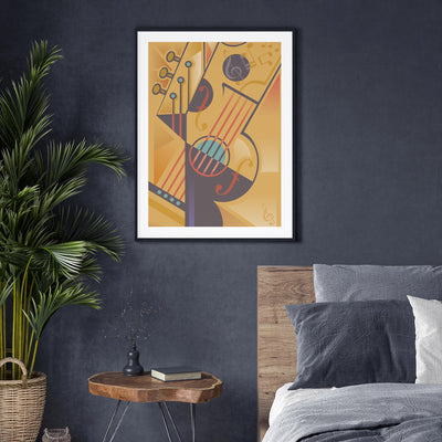 Abstract String instrument mood picture