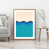 Illustration of Waves mood picture