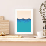 Illustration of Waves mood picture