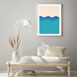 Illustration of Waves mood picture