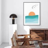 Illustration of Sunrise mood picture