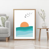 Illustration of Sunrise mood picture