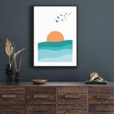 Illustration of Sunrise mood picture