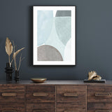 Abstract Blues mood picture