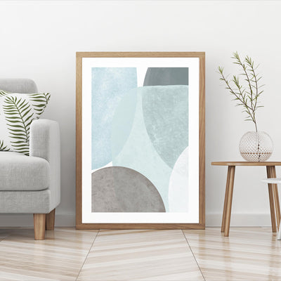 Abstract Blues mood picture