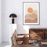 Illustration of Sunset mood picture