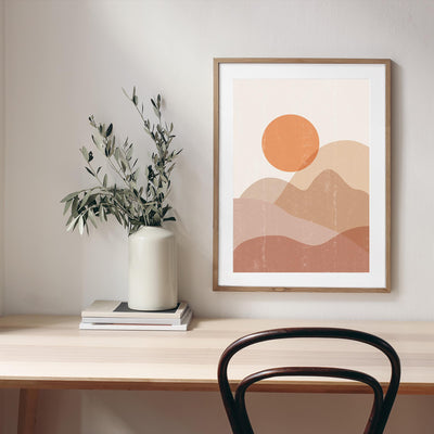 Illustration of Sunset mood picture