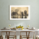 Elephants At Sunset mood picture