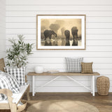 Elephants At Sunset mood picture