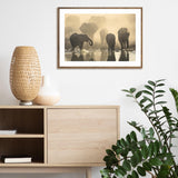 Elephants At Sunset mood picture