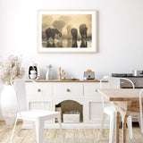 Elephants At Sunset mood picture