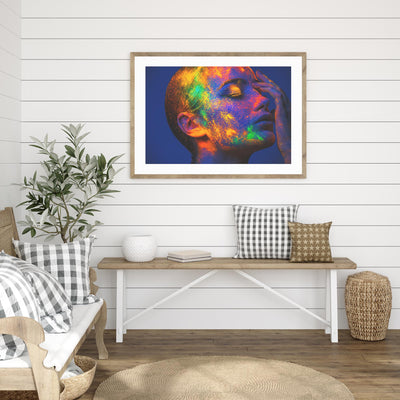 Woman in Neon mood picture