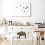 Bird Flock Flying Away mood picture