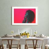 Woman Against Red Backdrop II mood picture