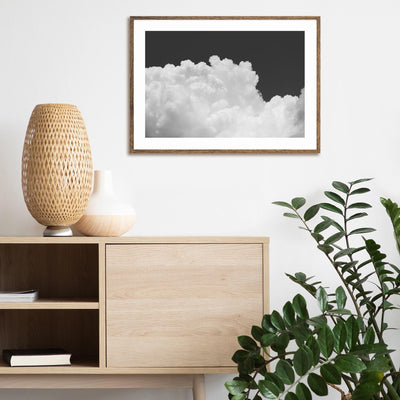 Cumulus Clouds on Black mood picture