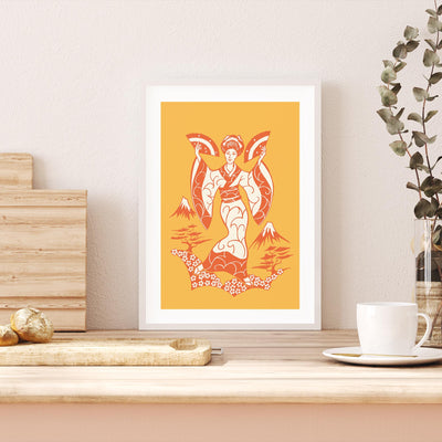 Geisha in Orange mood picture