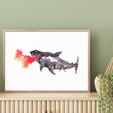 Shark out of Water mood picture