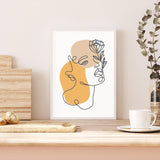 Floral one Line Female mood picture