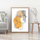 Floral one Line Female mood picture