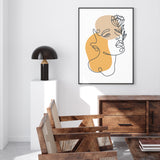 Floral one Line Female mood picture