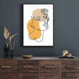 Floral one Line Female mood picture