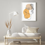 Floral one Line Female mood picture