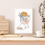 Floral one Line Female III mood picture