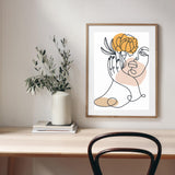 Floral one Line Female III mood picture