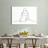 One Line Embrace mood picture