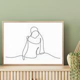 One Line Embrace mood picture