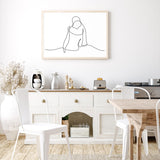 One Line Embrace mood picture