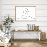 One Line Embrace mood picture