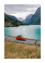 2CV by the fjord 50x70 cm