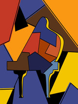 90s piano 30x40 cm